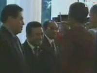 Michelle Obama- Tifatul Sembiring handshake