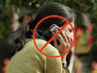 Girl using mobile phone