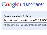 Google URL shortener