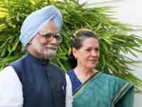 Manmohan Singh and Sonia Gandhi