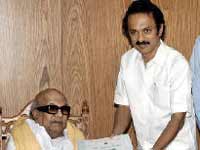 Karunanidhi and MK Stalin Karunanidhi and MK Stalin