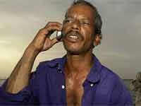 Man talking on cell phone