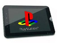 Tablet with PlayStation logo