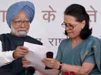 Manmohan Singh and Sonia Gandhi