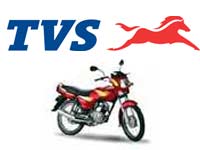 TVS Motors logo with bike TVS Motors logo with bike