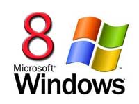 Microsoft Windows logo with number eight