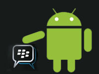 BlackBerry Messenger and Android logo