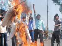 Telangana protest