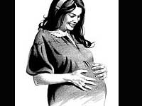 A pregnant woman