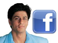 Shahrukh Khan with Facebook logo