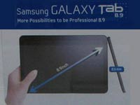 Samsung Galaxy Tab 8.9-inch image leak