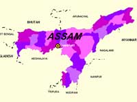 Assam map