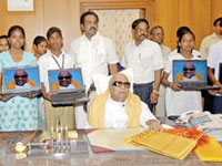 DMK supremo M Karunanidhi