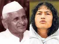 Anna Hazare and Irom Sharmila