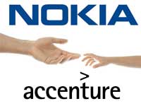 Nokia and Accenture logos