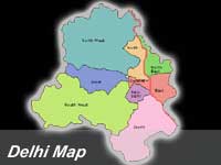 Delhi map