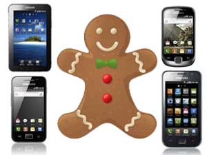 Gingerbread update for Samsung Galaxy smartphones