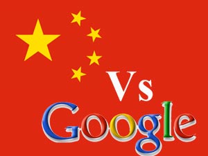 China Vs Google logos