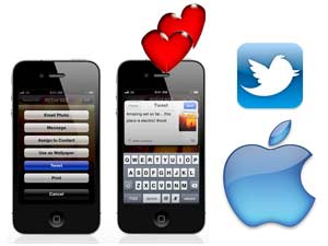 Apple iOS 5 tweeting