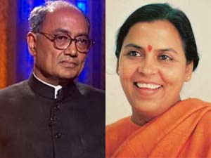 Digvijay Singh and Uma Bharti
