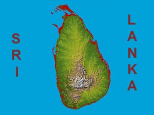 Sri Lanka map