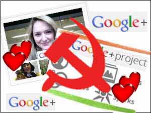 Google Plus and Communist logo