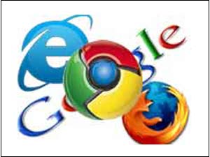 Google Chrome, IE & Firefox