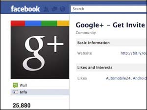 Fake Facebook Google Plus Invite App screenshot
