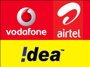 Vodafone, Airtel and Idea logos