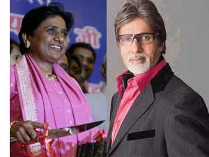 Amitabh Bachchan and Mayawati