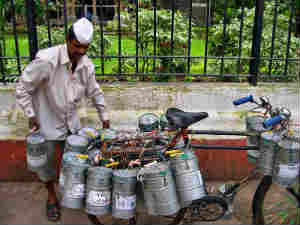 A Dabbawala in Mumbai