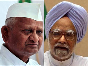 Anna Hazare-Manmohsn Singh