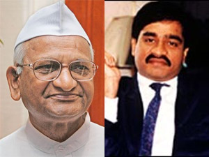 Anna Hazare and Dawood Ibrahim