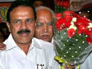 Karnataka Chief Minister Sadananda Gowda and his immediate predecessor B S Yeddyurrappa