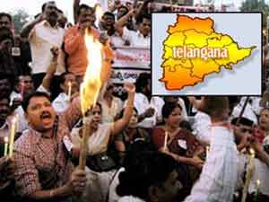 Protest for Telangana