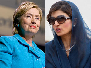 US Secretary of State Hillary Clinton-Pakistani counterpart Hina Rabbani Khar