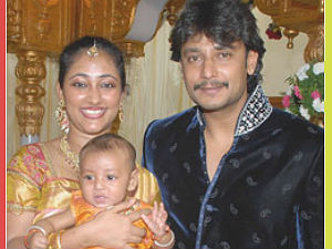Actor Darshan with family