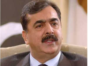 Pakistani Premier Yousuf Raza Gilani 