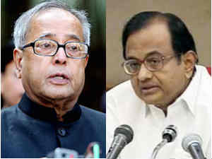 Pranab Mukherjee and P Chidambaram