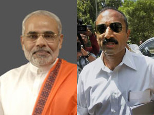 Narendra Modi and Sanjeev Bhatt