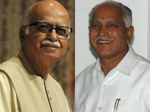 LK Advani and BS Yeddyurappa