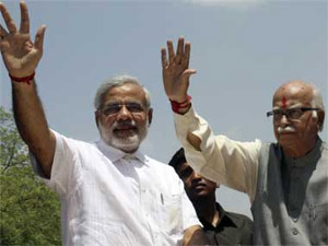 Narendra Modi and LK Advani