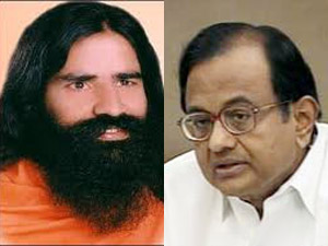Baba Ramdev and P Chidambaram