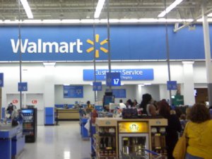 Walmart store in Ind