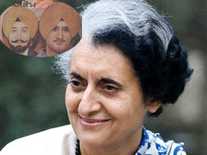 Indira Gandhi and her two killers