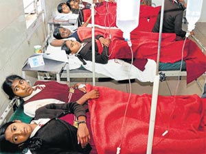 Students in hospital