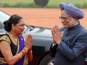 Kamla Persad-Bissessar-Manmohan Singh