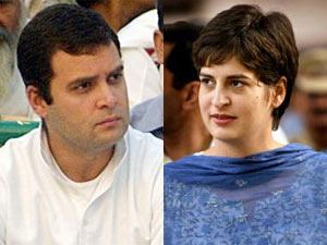 Priyanka Gandhi with Rahul Gandhi