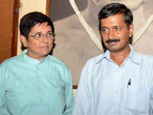 Arvind Kejriwal and Kiran Bedi