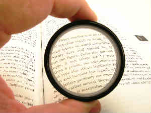 Scrutinizing a document